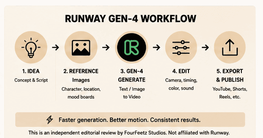 Runway production workflow diagram